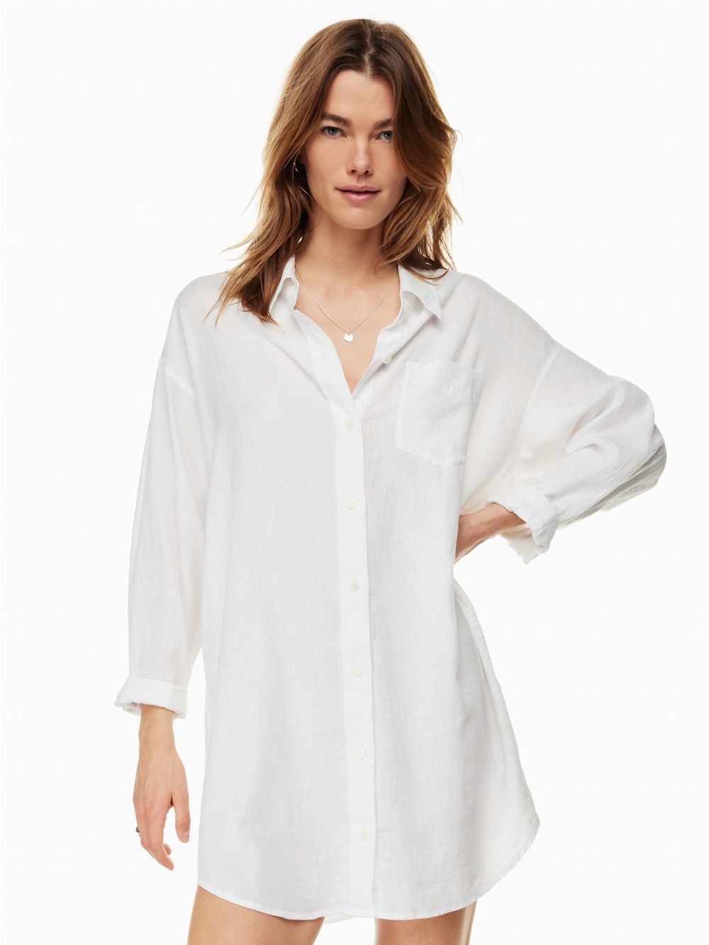 Aritzia Wilfred Free Relaxed Linen Dress